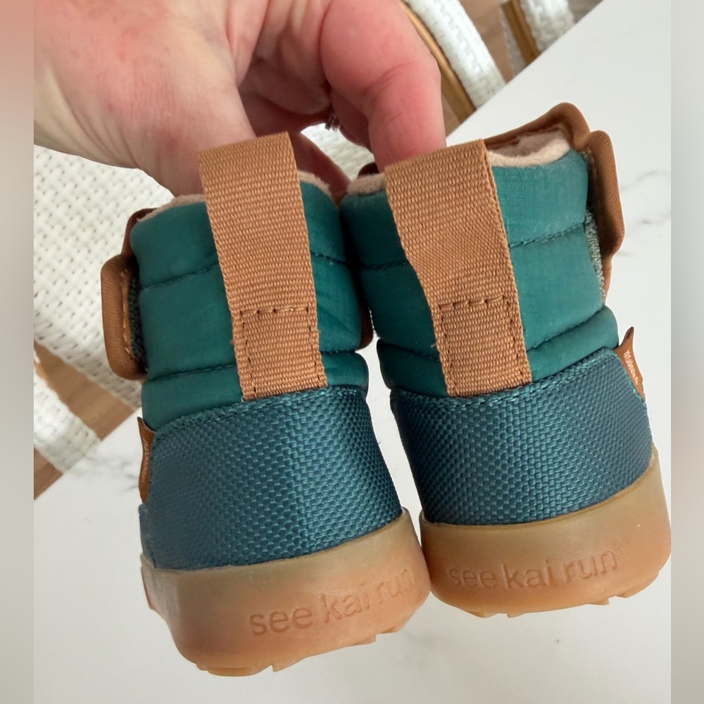 See Kai Run Teddy Boots Forest Green 7C - Picture 5 of 5